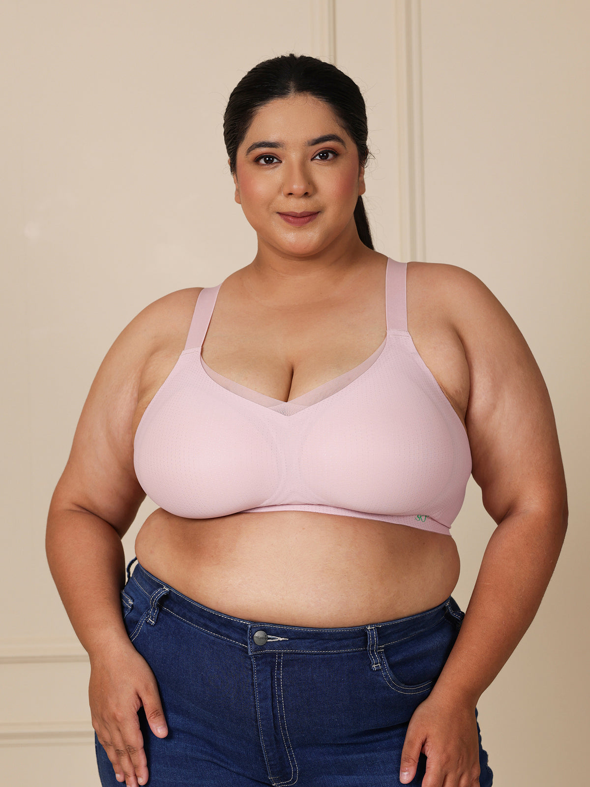 Belle Curve Bra — Pink
