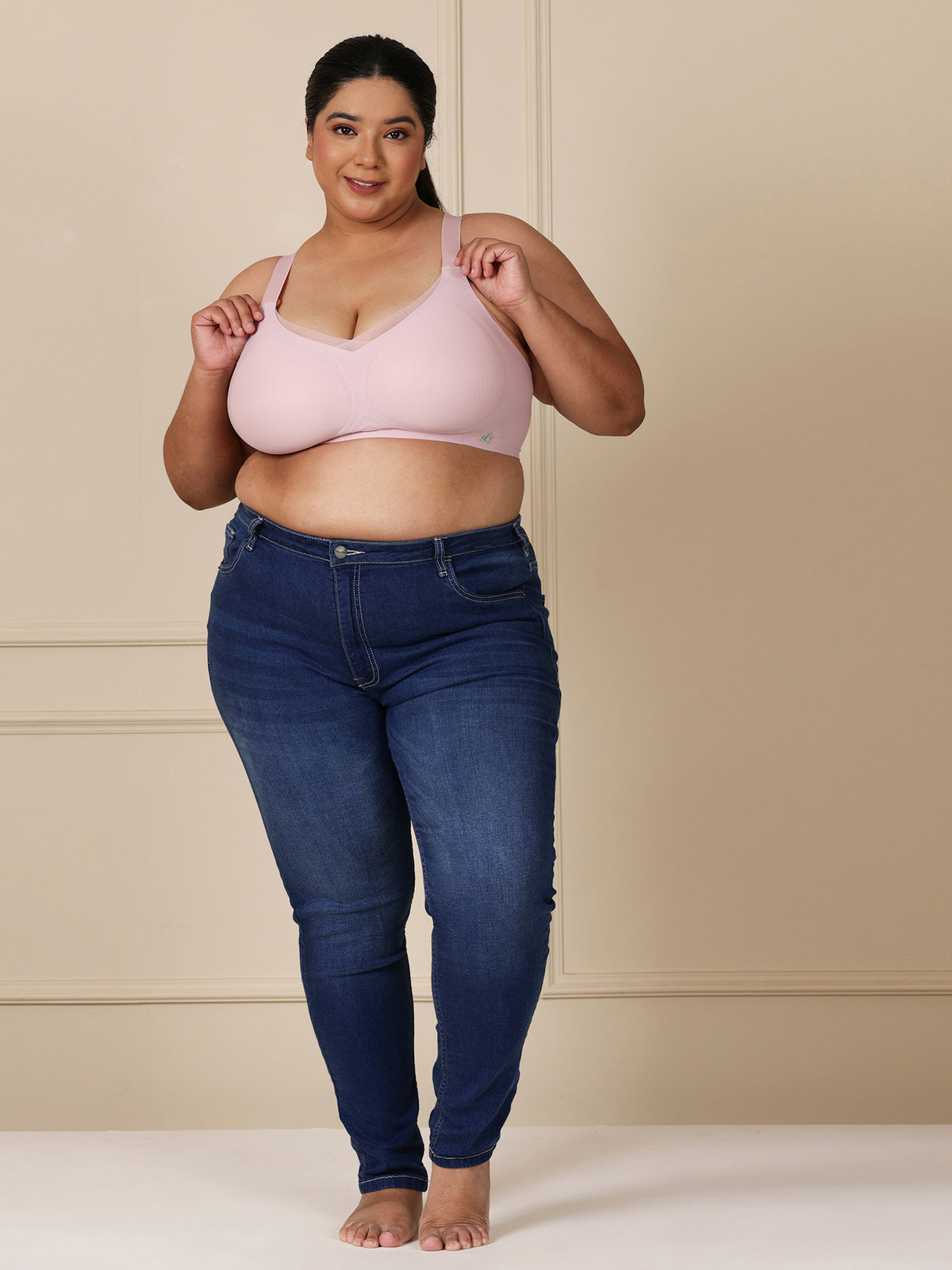 Belle Curve Bra — Pink