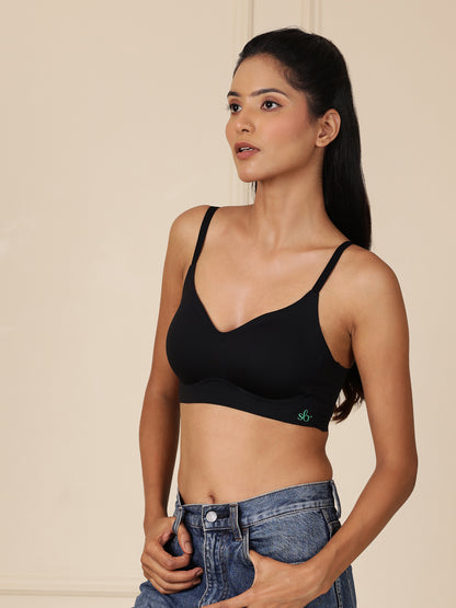Barely There T-Shirt Bra — Black