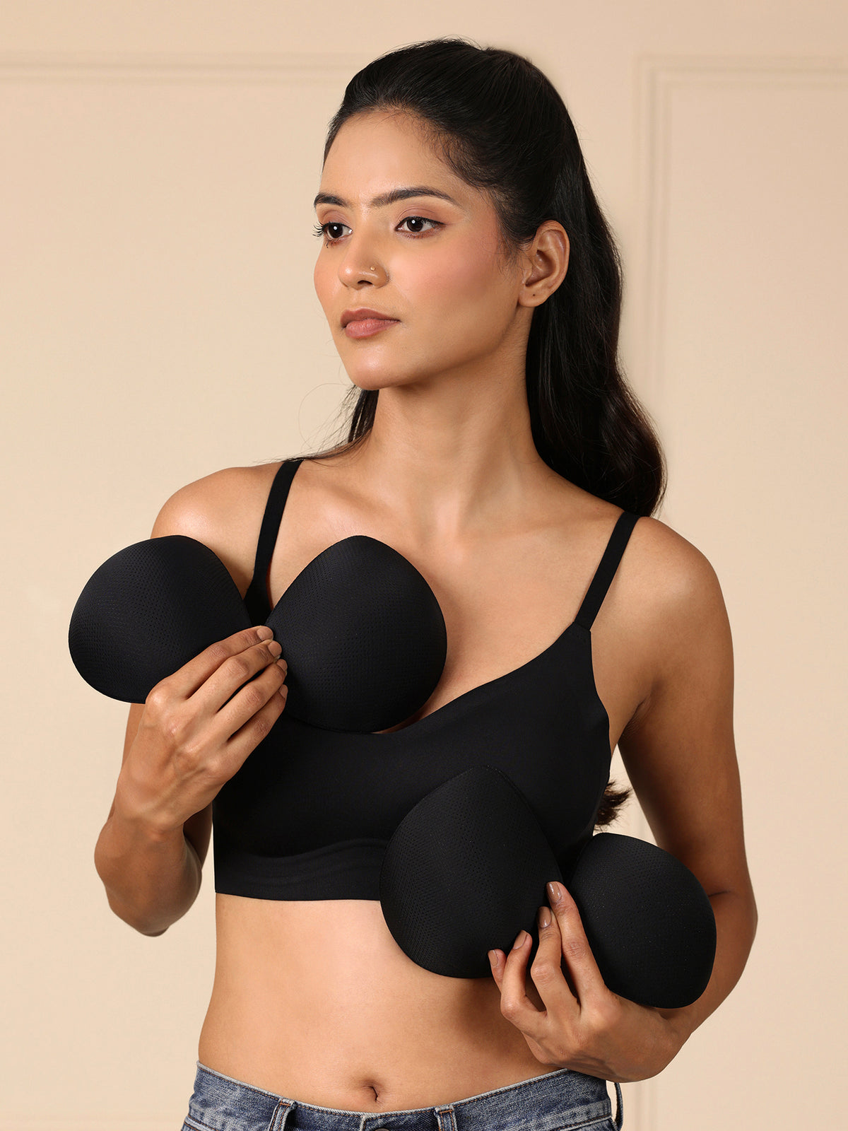 Barely There T-Shirt Bra — Black