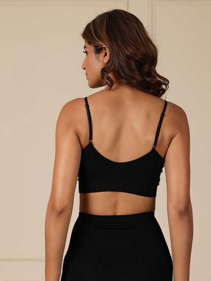 CloudFit Loungewear Bra — Black