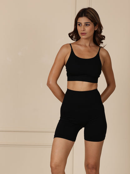 CloudFit Loungewear Bra — Black