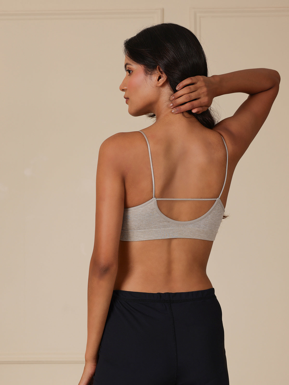 The SoftNest Loungewear Bra — Charcoal Grey
