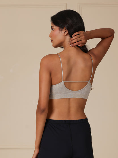 The SoftNest Loungewear Bra — Charcoal Grey