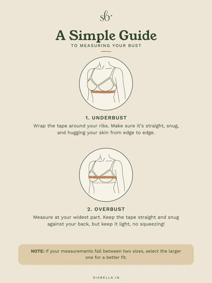 Sia Bella guide — A simple guide to measuring your bust