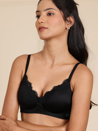 Angel Hands Bra — Black